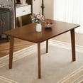 thumbnail image 5 of Harper & Bright Designs Rustic Wood Dining Table Set for 4, 5 Pieces Rectangular Table Set with Upholstered Chairs for Small Space Kitchen, Walnut, 5 of 17