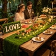 thumbnail image 6 of Moss Table Runner for Crafts 19.7x19.7 Inch Artificial Moss Sheet Roll Carpet Blanket for Wall Roof Garden Graduation Wedding Birthday Party Table Decoration Green, 6 of 6