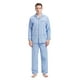 thumbnail image 5 of GLOBAL Conjuntos de Pijamas para Hombre, Ropa de Dormir de Franela 100% Algodón, Ropa de Dormir Superior E Inferior de Manga Larga, Rombo Azul S, 5 of 7