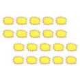 thumbnail image 1 of Uxcell 200 Pcs 3.5"x2.8" Carteles en forma de estrella en blanco para tienda minorista, amarillo, 1 of 6