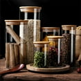 thumbnail image 4 of fastboy Large Capacity Glass Jar With Airtight Lid - For Dry Storage And Food 6.5*15cm 1Set, 4 of 6