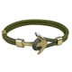 thumbnail image 2 of Nuevas pulseras de ancla de color dorado de moda para hombres, cadena de cuerda de supervivencia con dijes, 3, 2 of 4