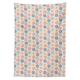 thumbnail image 2 of Garden Tablecloth, Pastel Colored Aster Petals Daisy Buds Blooming Summer Meadow Cartoon on Plain Back, Rectangle Satin Table Cover for Dining Room and Kitchen, 52" X 70", Multicolor, by Ambesonne, 2 of 2