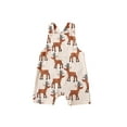 thumbnail image 1 of Biekopu Baby Girl Summer Suspender Jumpsuit,Casual Elk Print Sleeveless Rompers for Toddler Infant, 1 of 9