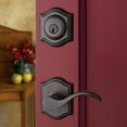 thumbnail image 2 of Baldwin Reserve Scwesxcurltar003 Single Cylinder Westcliff Handleset Left Hand Curve Lever and Traditional Arch Rose Lifetime Brass Finish, 2 of 3
