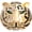 Gold, variant on Rhinestone Tiger Head Brooch Pins,Gold Silver Vintage Animal Lapel Suit Pin,Punk Crysta Charm Tiger Head Badge Coat Collar Brooch for Men Women Girls