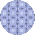 thumbnail image 1 of Ahgly Company Machine Washable Indoor Round Transitional Blue Angel Blue Area Rugs, 4' Round, 1 of 7