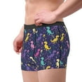 thumbnail image 2 of Uemuo Colorful Dinosaur Pattern Men's Boxer Briefs,Trunk Anti-Chafing,Comfortable, Durable, and Stylish Underwear-Large, 2 of 9