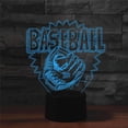thumbnail image 3 of YSITIANNA 3D Play Baseball Gloves Remote Control 16 Color Night Lights Illusion Acrylic LED Table Bedside Lamp Children Bedroom Desk Decor Birthday Gifts Toy for Kids STNL#2670, 3 of 8