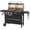 Gas & Charcoal Grill-Sliver, variant on Flintex Propane Gas and Charcoal Grill Combo, Dual Fuel Outdoor BBQ Grill Stainless Steel Lids for Patio Garden Picnic Backyard Barbecue Cooking