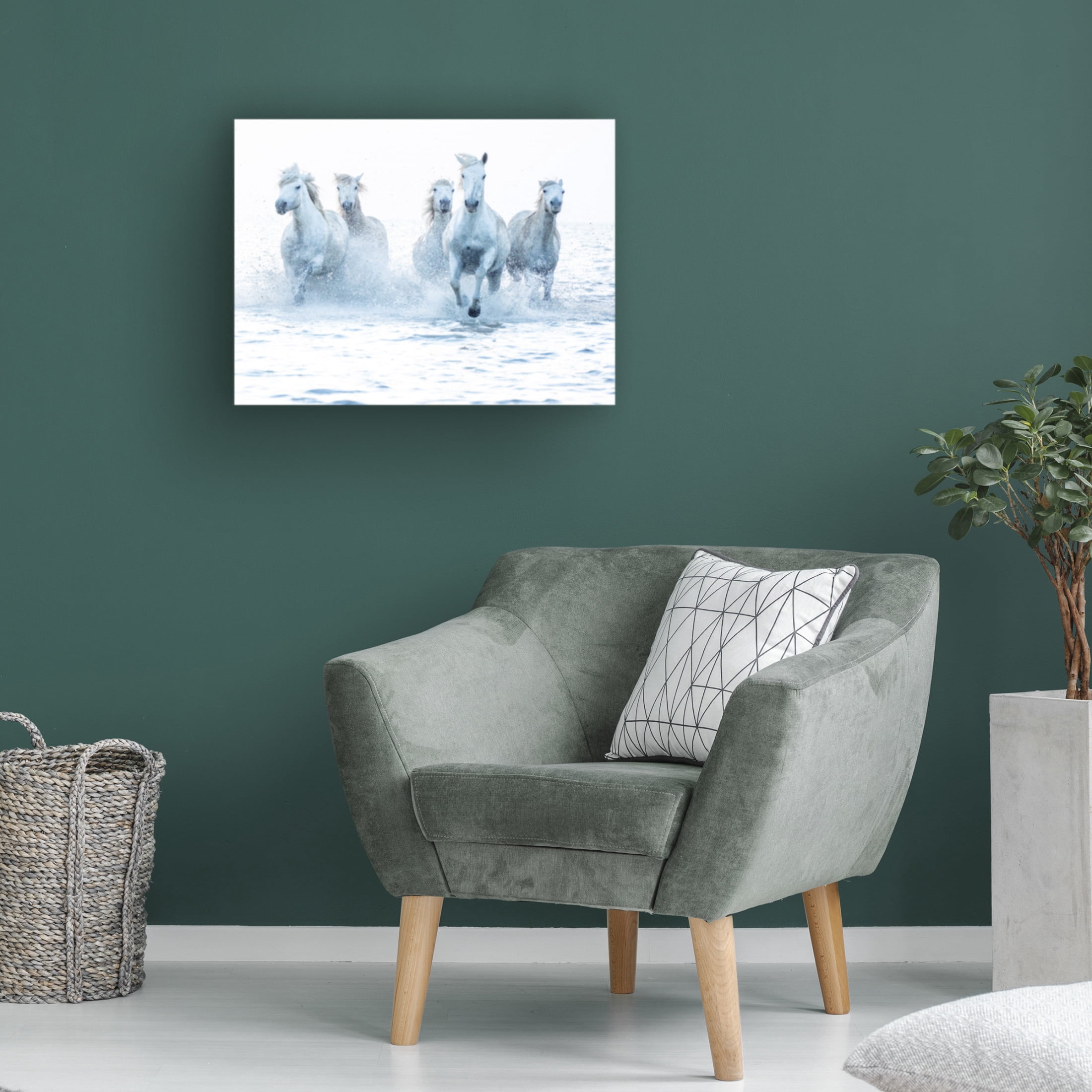 Trademark Fine Art Marketa Zvelebil PhD Horses on the Run Canvas Wall Art