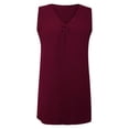 thumbnail image 3 of Tank Top Women Sleeveless V Neck Fitting Basic Tank Tops Summer Outfits Women's Tops, 3 of 4