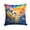 Agapanthus 1920, variant on Colorful Geraniums Fabric Decorative Pillow 18 in x 18 in