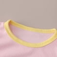thumbnail image 6 of UngA Toddler Baby Boys Summer Clothes 3 6 12 18 24 Months 2T 3T 4T 5T Embroidery Short Sleeve T Shirt Tops Short 2 Pcs Set Back To School Newborn Toddler Baby Girl Outfits (Pink,12-18 Months), 6 of 7