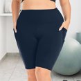 thumbnail image 4 of Women's Shorts Clearance, Short Athletic Shorts Women Womens Yoga Shorts Gym Short Gym Shorts Womens Tights Shorts(Navy,XXXXL), 4 of 8