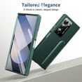 thumbnail image 6 of Designed For Samsung Galaxy Z Fold 7 Phone Case,With Screen Protector,Retractable Kickstand,Lens Protection,Hard PC Rugged Shockproof Anti-fall Thin Fit Phone Case Cover,Green, 6 of 12