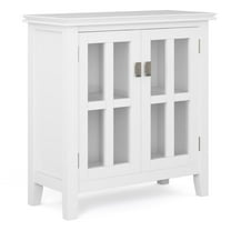 Artisan 30 inch Wide Solid Wood Low Storage Cabinet in White
