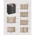 thumbnail image 5 of SONGMICS Caja de Joyas, Caja Joyero de 6 Niveles, para Gafas de Sol, Joyas Grandes, Tapa de Cristal, 5 Cajones, Negro Grafito y Dorado, 5 of 5
