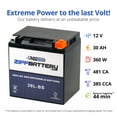 thumbnail image 4 of Zipp Battery YTX30L-BS (30L-BS 12 Volt,30 Ah, 270 CCA) Battery for Polaris 900 Ranger Rzr 2011, 4 of 9