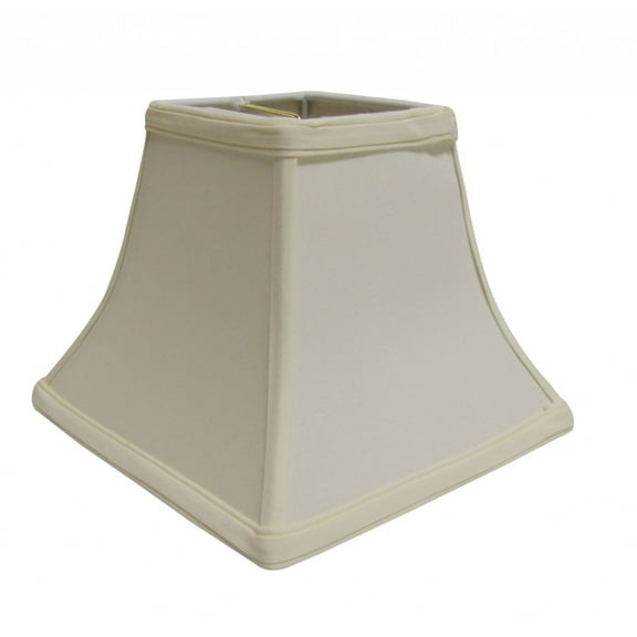 14" Ivory Square Bell No Slub Lampshade