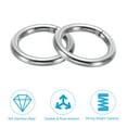 thumbnail image 4 of Unique Bargains 22mm Metal O Rings, 10 Pack 304 Stainless Steel Round Rings for Hardware Bags, 4 of 7