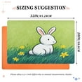 thumbnail image 2 of Iauyy Doormat Outdoor Indoor Non-Slip Washable Welcome Mat,Low-Profile 32x20in Door Mat for Pet Mat Front Back Door and Entryway,Rabbits on The Grassland, 2 of 7