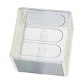thumbnail image 3 of Organizador de almacenamiento de tazas de escritorio de plástico transparente para agua, café, tazas, gabinete, caja, blanco lechoso, 3 of 12