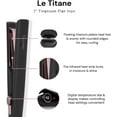 thumbnail image 2 of L'ange Hair Le Titane 2-in-1 Titanium Flat Iron Hair Straightener and Curler, 2 of 6