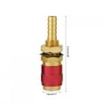 thumbnail image 2 of Practical Connector Fitting, Water Cooled Adapter , Brass Strong Durable For Mig Tig Welder Torch, 2 of 8