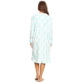 thumbnail image 4 of Lati Fashion Fleece Women Nightgown Sleepwear Pajamas Female Long Sleeve Sleep Dress Nightshirt Green L, 4 of 4