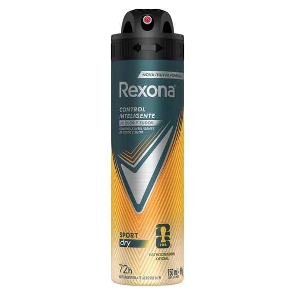 Antitranspirante Rexona sport en aerosol para caballero 150 ml