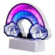 Northlight LED Lighted 3D Rainbow Infinity Mirror - 7.25