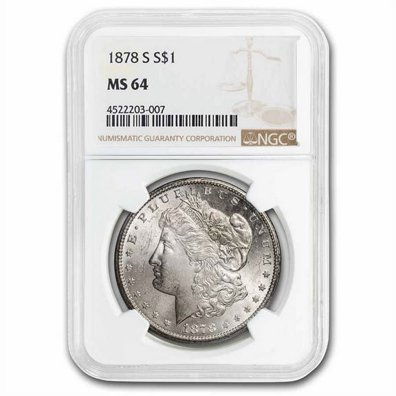 1878-S Morgan Dollar MS-64 NGC