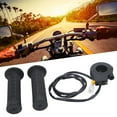 thumbnail image 4 of Throttle Twist Grip, Speed Throttle Grip Long Service Life Throttle Controller Motorcycle Parts Anti-slip with Ignition Switch for Electric Bicycle, 4 of 8