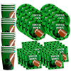 Football Game Day Birthday Party Supplies Set Plates Napkins Cups Tableware Kit for 16