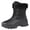 Black, variant on Women's Quilted Chunky Mid Calf Skiing Snow Boots Cold Weather Fleece Lined Winter Warm Waterproof Non Slip Ski Booties for Girls