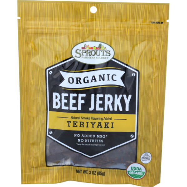 Sprouts Organic Teriyaki Beef Jerky, 3 OZ
