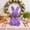 Purple-PP-clearacne, variant on WWG Easter Flocked Bunny Ornament, Solid Color Foam Tabletop Decoration for Festival Scene Arrangement, Soft Velvet-Like Finish 12.2x7.09x7.09 Inches