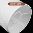 thumbnail image 6 of Eease Cylindrical Lampshade - White Drum Cover for Table/Floor Lamp (E27/E14), 6 of 7
