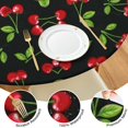 thumbnail image 3 of Round Picnic Table Cloth 100% Waterproof & Oil Proof, Elastic Fitted Table Cover for 36"-44" Round Tables, for Dining, Camping, Outdoor, 3 of 5