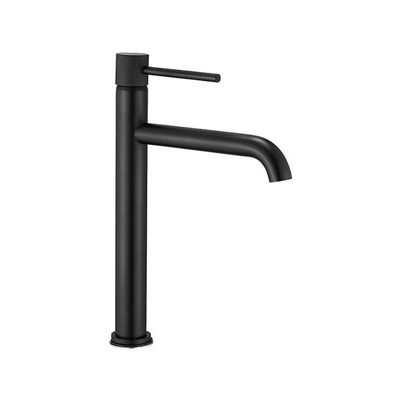 Black Full Copper Basin Faucet Bathroom Sink Faucet - Black
