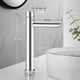 thumbnail image 4 of Grifo Baño, Verlacod Monomando Lavabo Alto Mezclador Monomando Lavabo Mezclador Frío Y Caliente Grifo Mezclador Lavabo Para Baño Baño Muyoka Hogar, 4 of 7