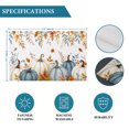 thumbnail image 6 of Blue White Pumpkins Fall Placemats Set of 2, Thanksgiving Maple Leaves Washable Wipeable Table Mats for Dining Tables, Indoor Outdoor Kitchen Place Mats for Holiday Party Table Decor, 6 of 9