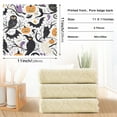 thumbnail image 3 of Hand Drawn Halloween 6 Pack Kitchen Cleaning Cloths 11'' x 11'', Super Absorbent, Soft Double Layer Plush for Dish and Surface Cleaning, 3 of 9