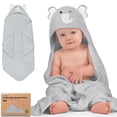 thumbnail image 1 of Toalla para Bebés con Capucha KeaBabies Elefante 76x76 cm Bambú, 1 of 9