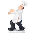 thumbnail image 4 of Kitchen Ornaments, Multi Purpose Vivid Characters Resin Material Chef Figures Decorative  For Restaurants, 4 of 8