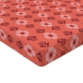 thumbnail image 2 of Ambesonne Coral Fitted Sheet, Flower Floral Romance, Queen Size, Coral, 2 of 3