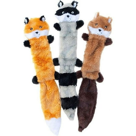 UPC: 0855736003593 | Zippy Paws Skinny Peltz No Stuffing Squeaky Dog Toy Large 18