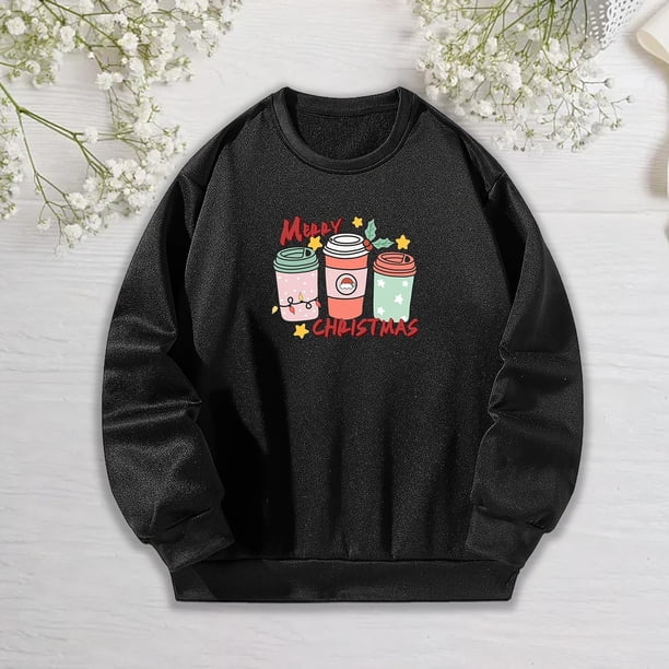 Sudadera de moda con cuello redondo, jersey estampado, jersey suave de moda para otoño, Tops, jersey informal para el hogar, senderismo, viajes y L
