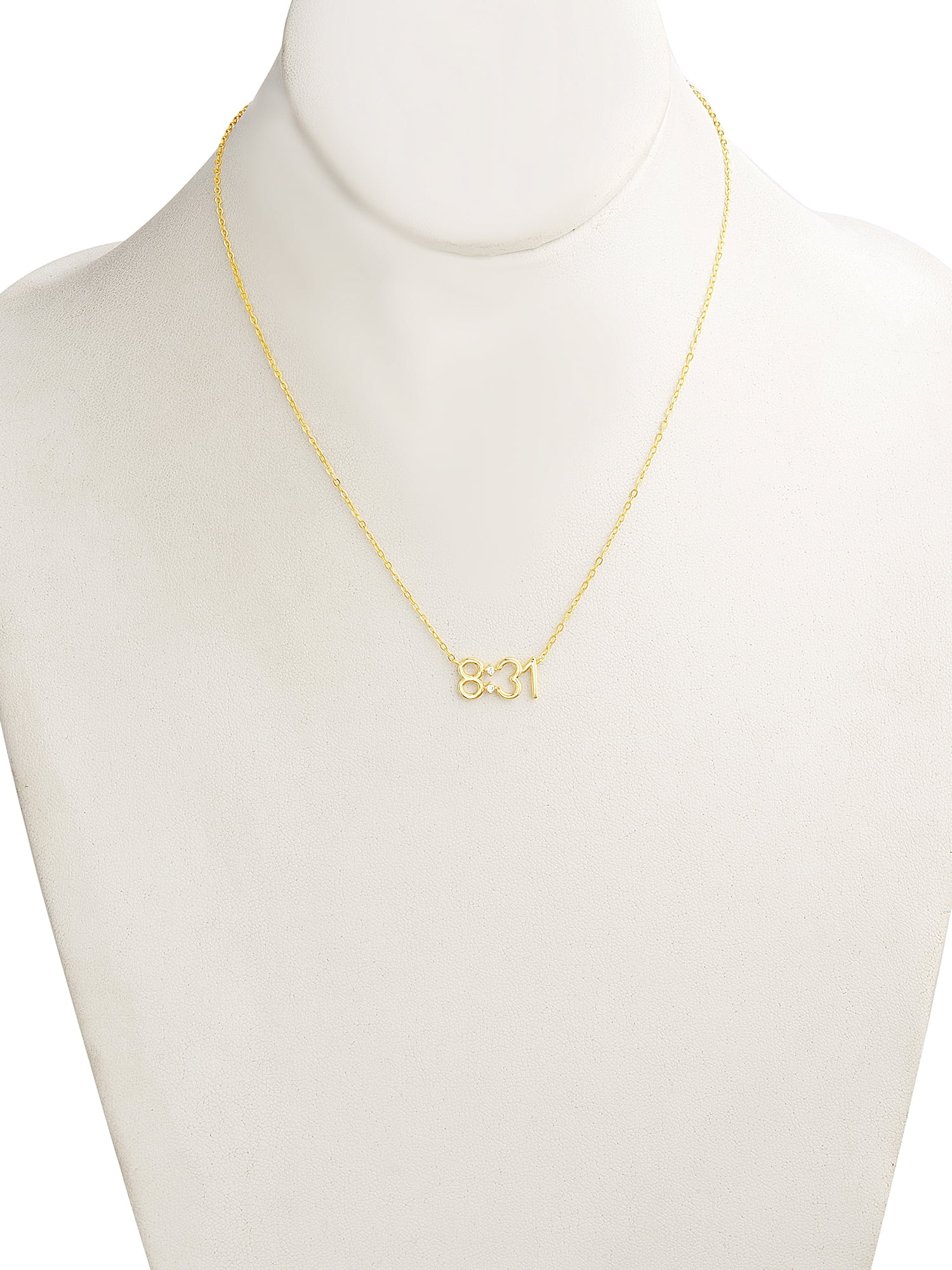 Brilliance Fine Jewelry Sterling Silver 14K Gold-Plated Bible Verse Romans 8:31 Woman 16"+2" Necklace